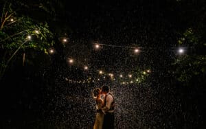 Tipi Hire Festoon lighting makes for beautiful outdoor lighting